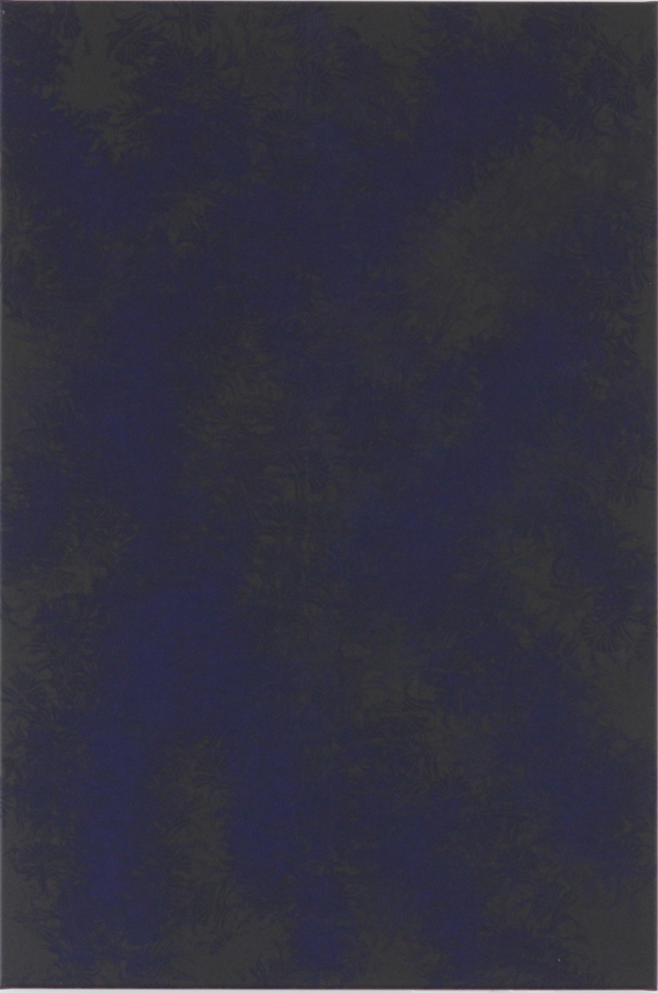 Ilona Lénárd: Pattern 02 Dark Blue, 2019, acryl on canvas, 120 x 180 com