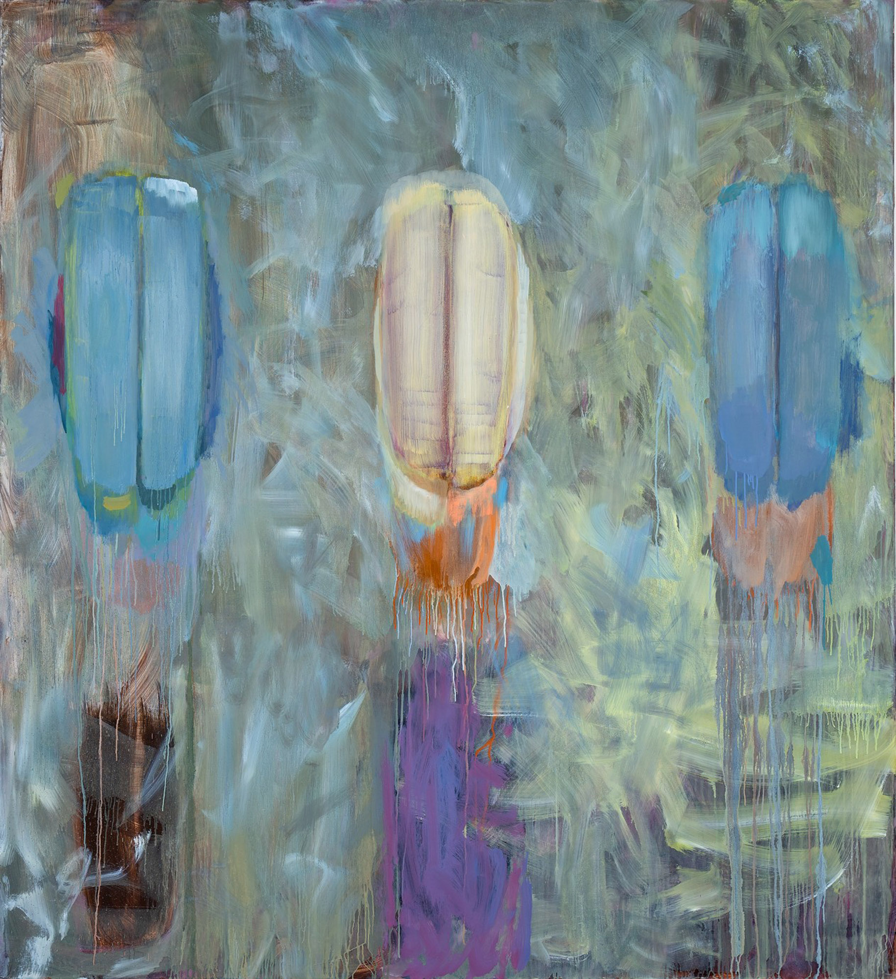 JUHASZ Dora Cim Nelkul Olaj Vaszon 175 X 160cm