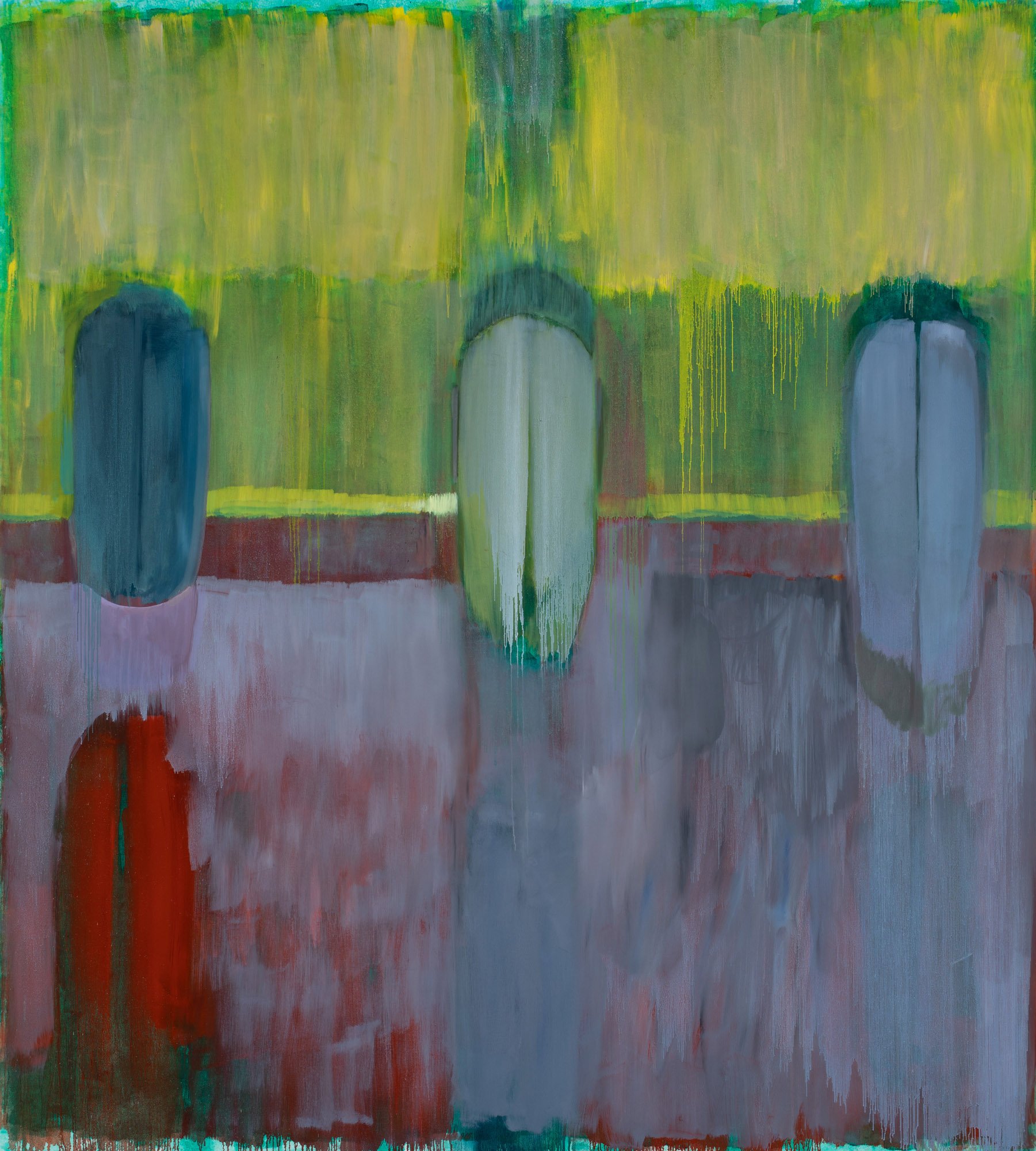 JUHASZ Dora Cim Nelkul Olaj Vaszon 205 X 185cm 2