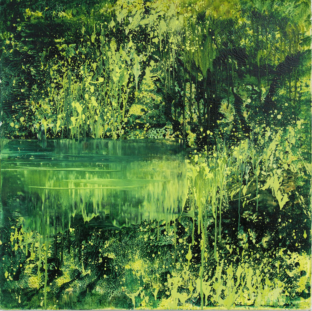 Knyihar Amarilla Pap  Sziget II 2025 Olajvaszon 80X80cm 3 Vagva